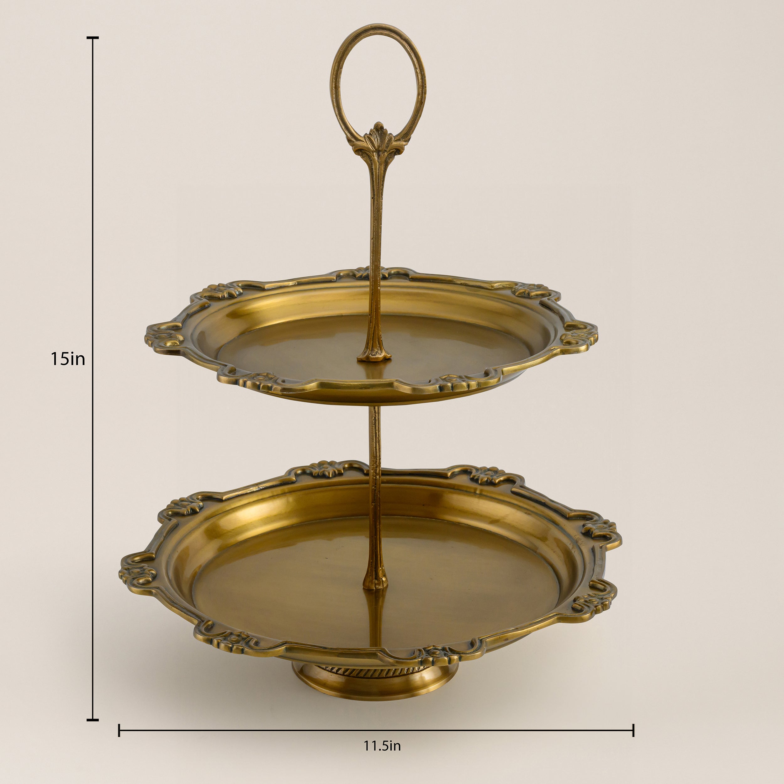 BRASS CAKE STAND