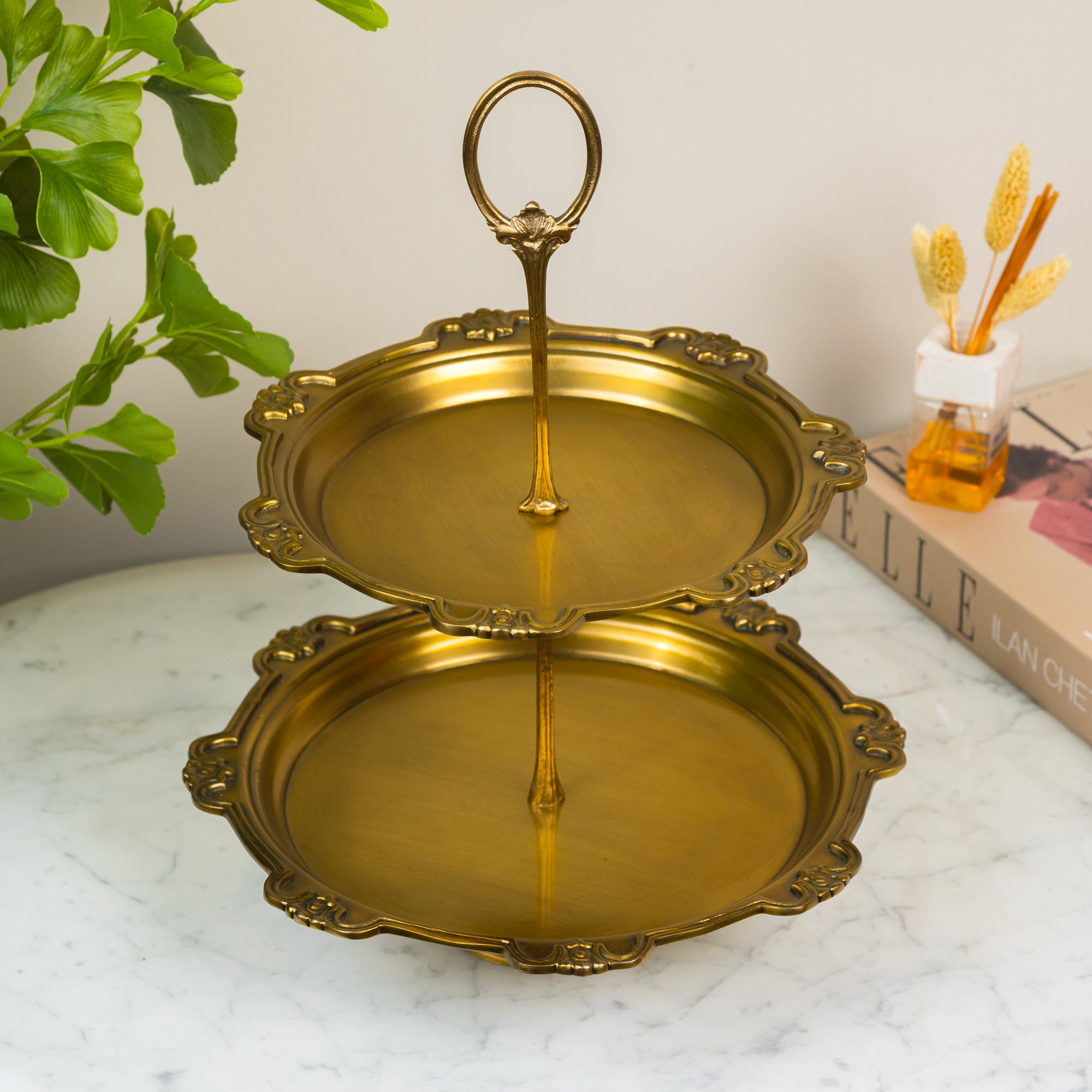 Ornate Gilded Cake Pedestal