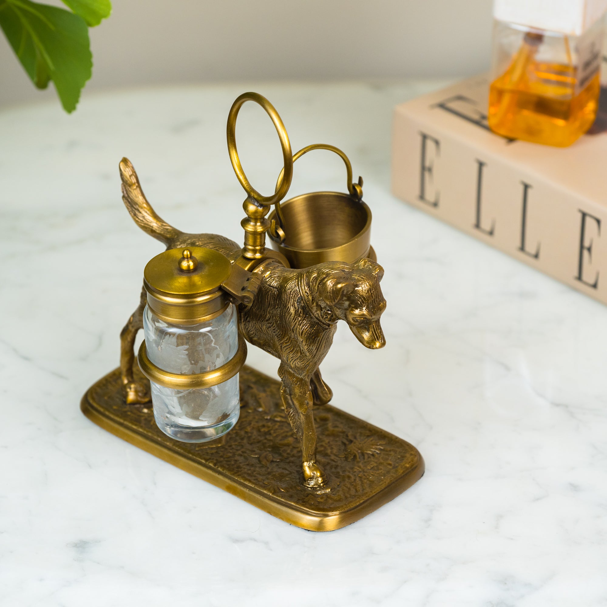 Doggo Delight brass Spice Caddy