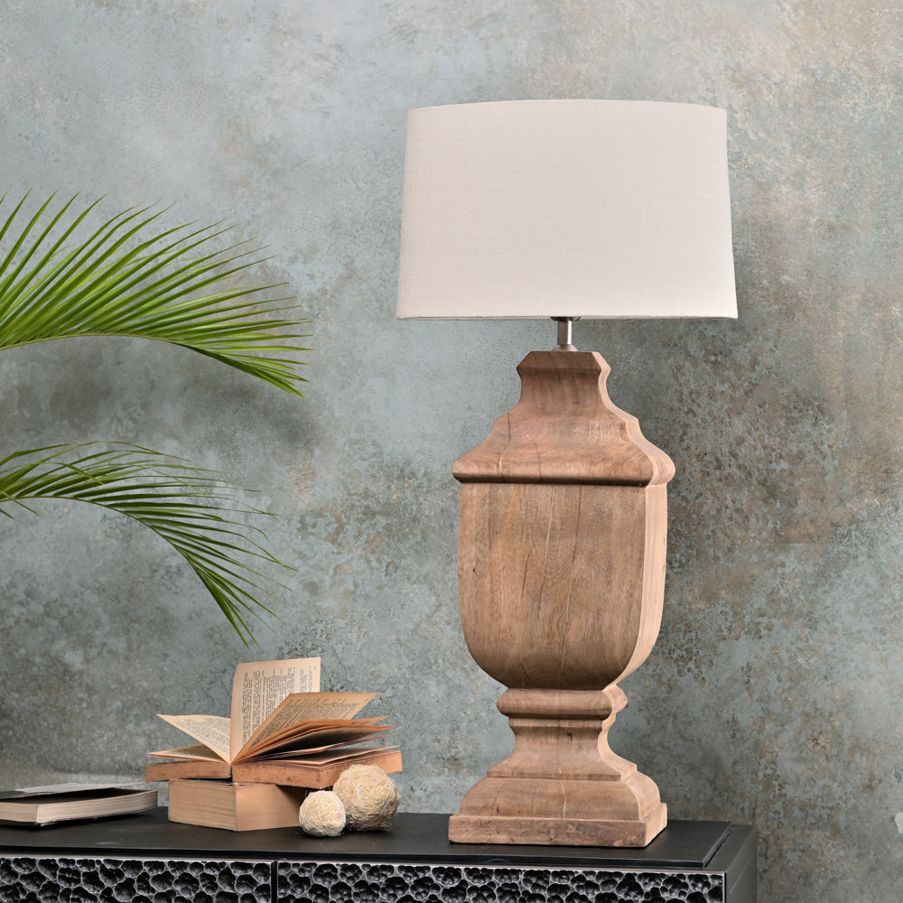 WOODEN TABLE LAMP