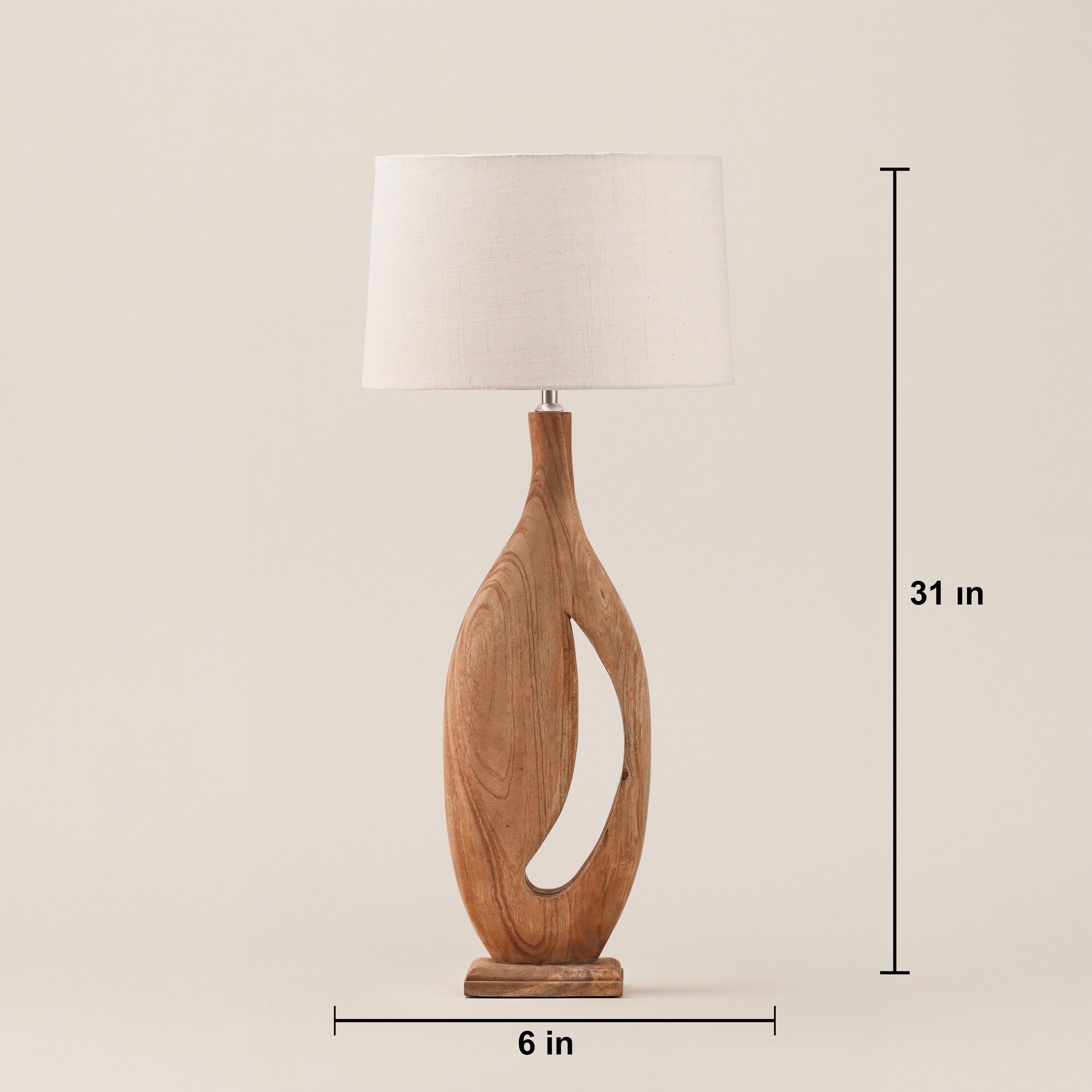 WOODEN TABLE LAMP