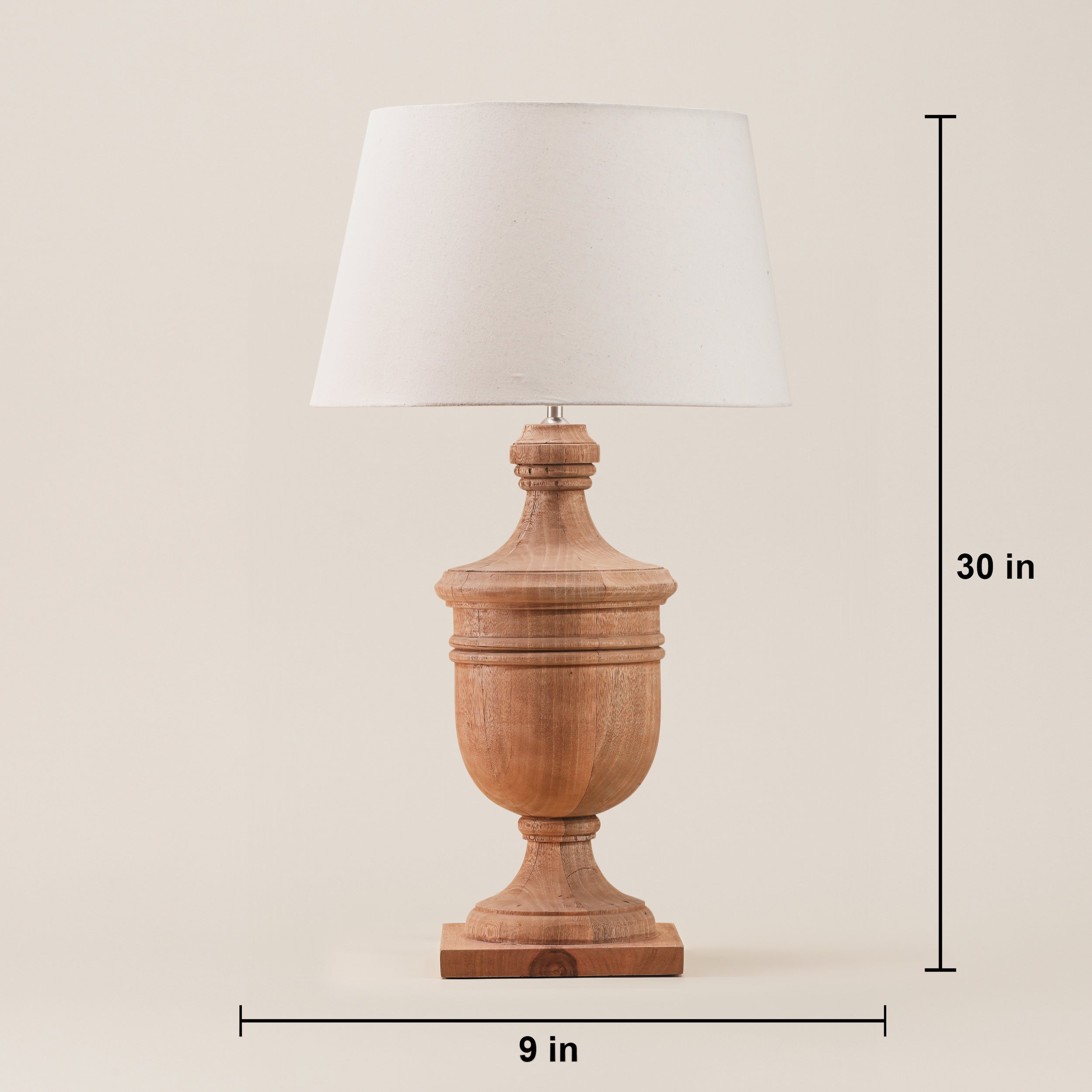 WOODEN TABLE LAMP