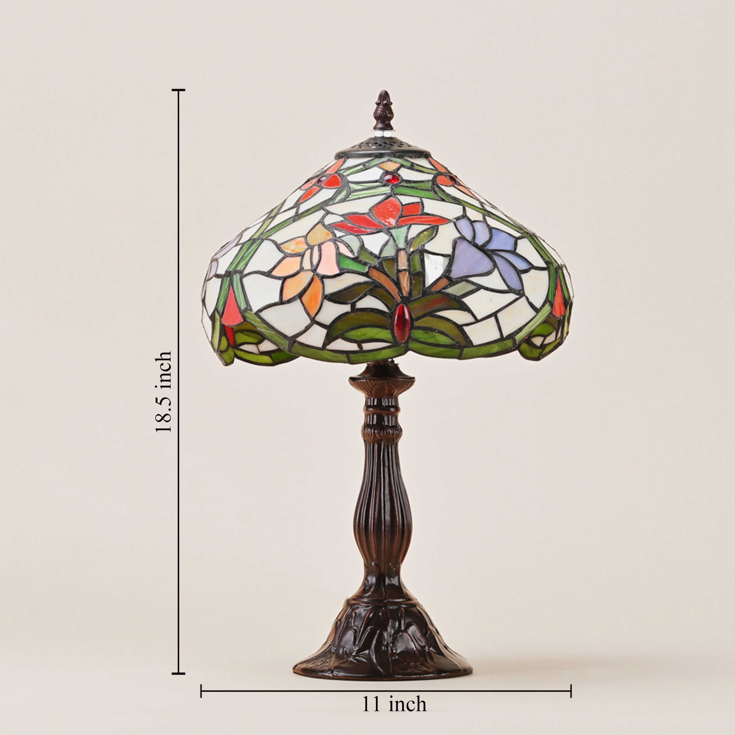 TIFFANY FLORAL GARDEN STYLE TABLE LAMP