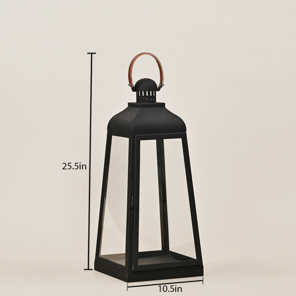 STEEL & GLASS LANTERN  SMALL