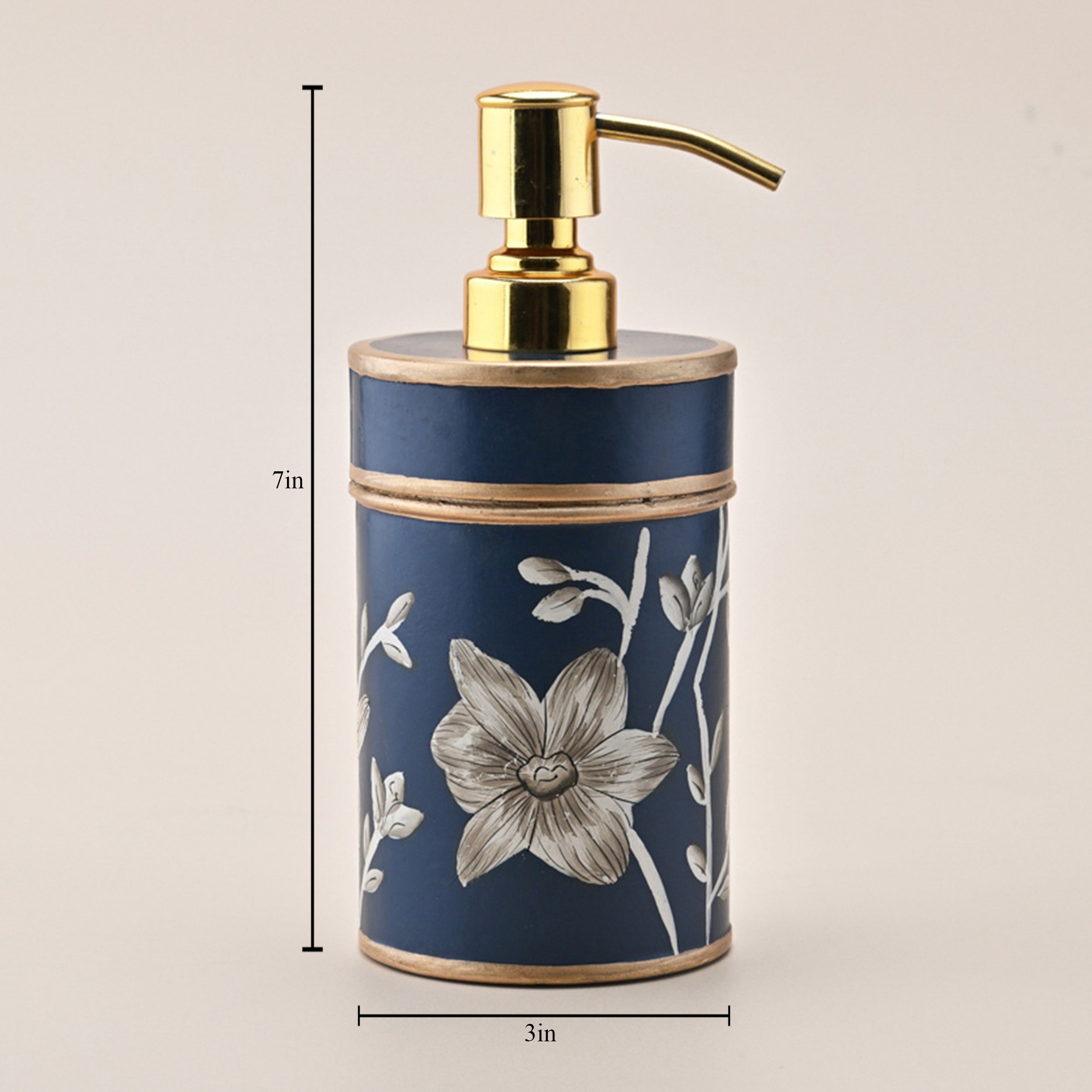 Handpainted Midnight Bloom Dispenser by Kasa Holzer