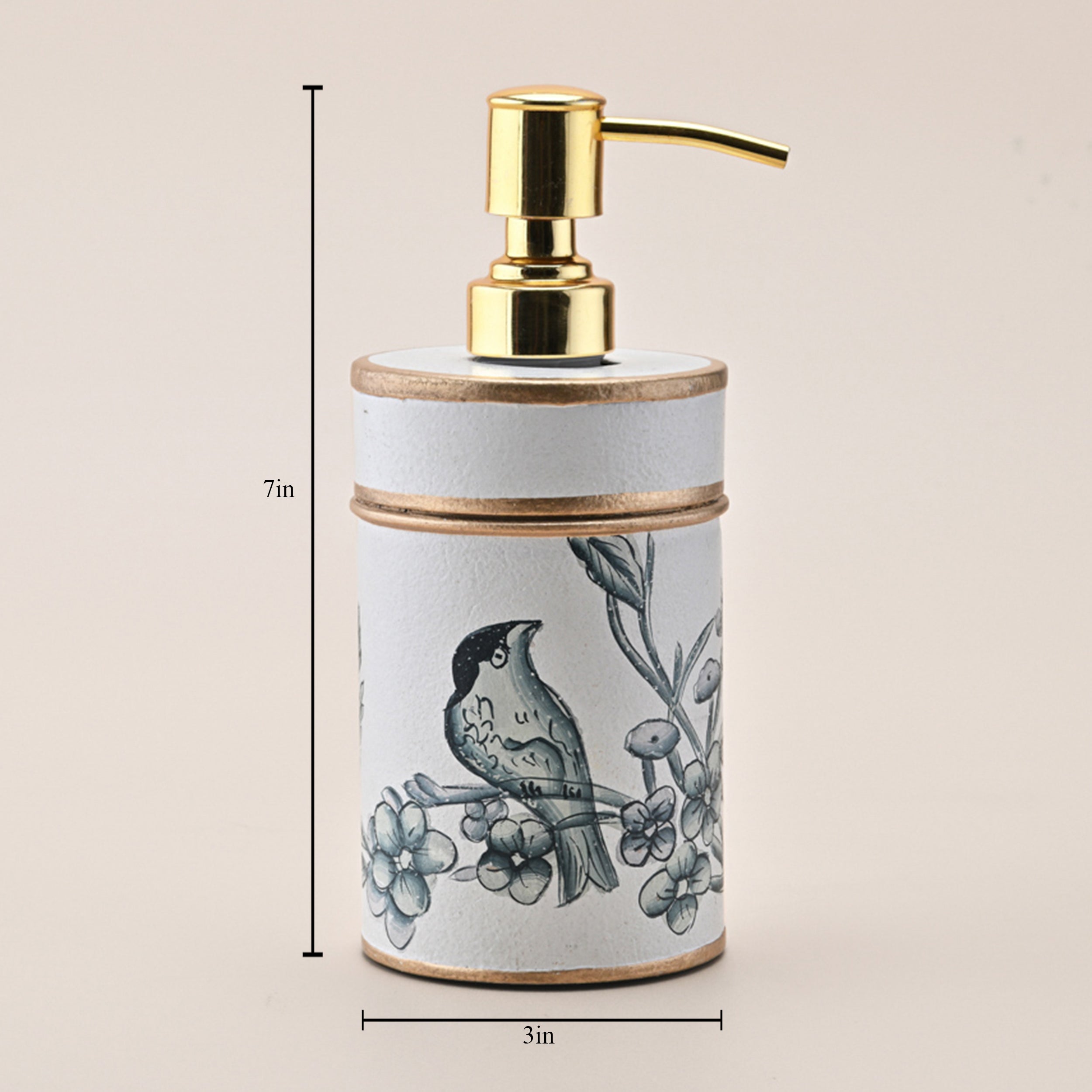 Handpainted Birdsong Dispenser by Kasa Holzer