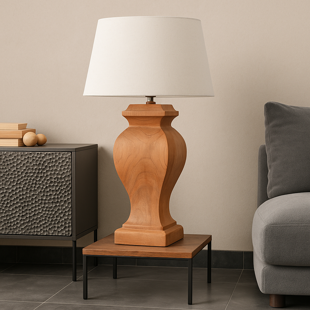 SOLID WOOD FLOOR LAMP